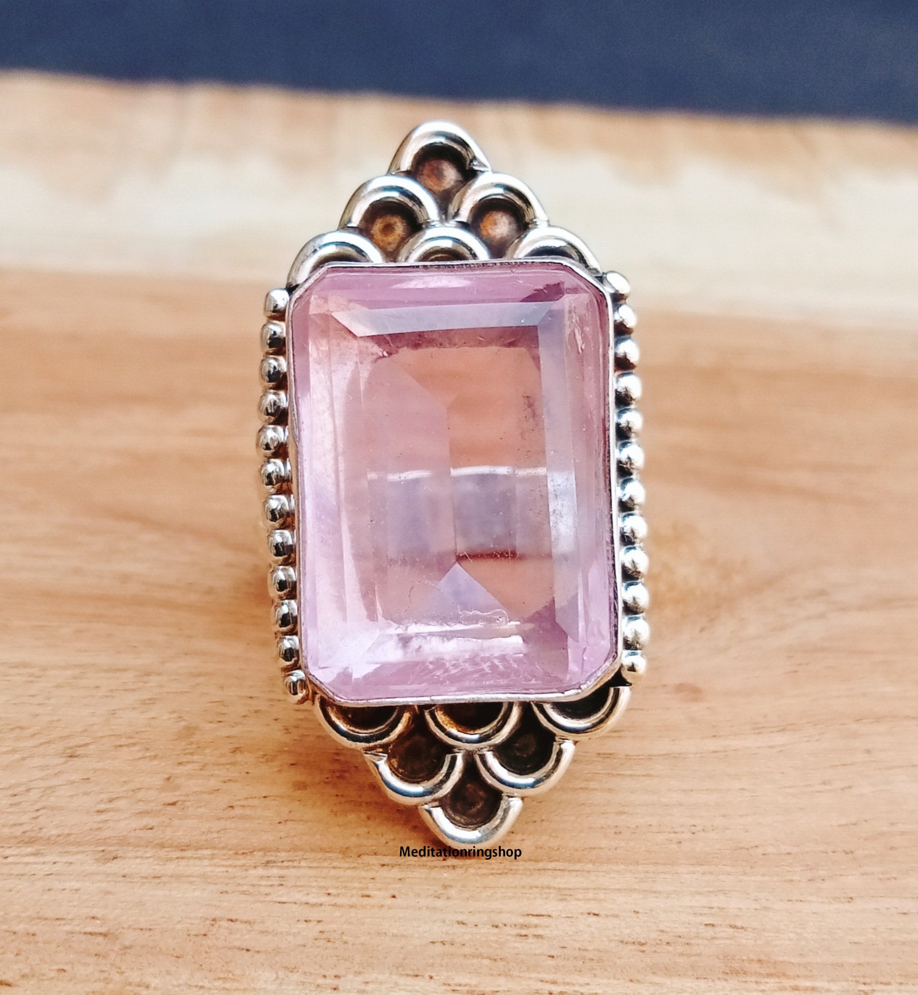 Rose Quartz Ring, 925 Sterling Silver, Handmade Gemstone, Man For Women Statement Promise Gift, Christmas Jewelry Rose Quartz Ring, 925 Sterling Silver, Handmade Gemstone, Man For Women Statement Promise Gift, Christmas Jewelry von Silverjewellery30