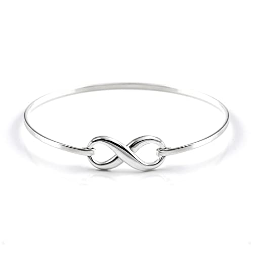 Silverly Frauen 925 Sterling Silber Infinity Symbol "8"-Armband-Armband von Silverly