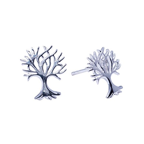 Silverly Frauen .925 Sterling Silber Keltischer Baum des Lebens Ohrstecker Ohrringe von Silverly