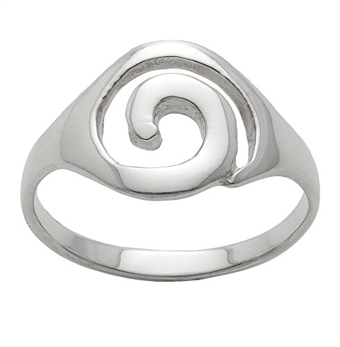 Silverly Frauen 925 Sterling Silber Einfache Öffnen Rundschreiben wirbeln Runde Spiralförmig Locken Band Ring Silverly Frauen 925 Sterling Silber Einfache Öffnen Rundschreiben wirbeln Runde Spiralförmig Locken Band Ring von Silverly
