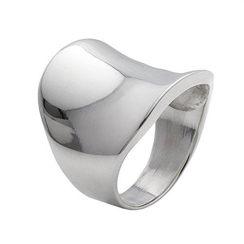 Silverly Herren Damen 925 Sterling Silber Unisex Große glatt poliert Kurved 22mm Daumenring von Silverly