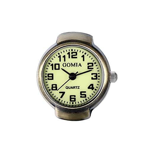 Silverora Ringuhr Fingeruhr Herren Damen Analog Quarzuhr Arabische Ziffern Muschelzifferblatt elastisches Band einfache Silverora Ringuhr Fingeruhr Herren Damen Analog Quarzuhr Arabische Ziffern Muschelzifferblatt elastisches Band einfache von Silverora