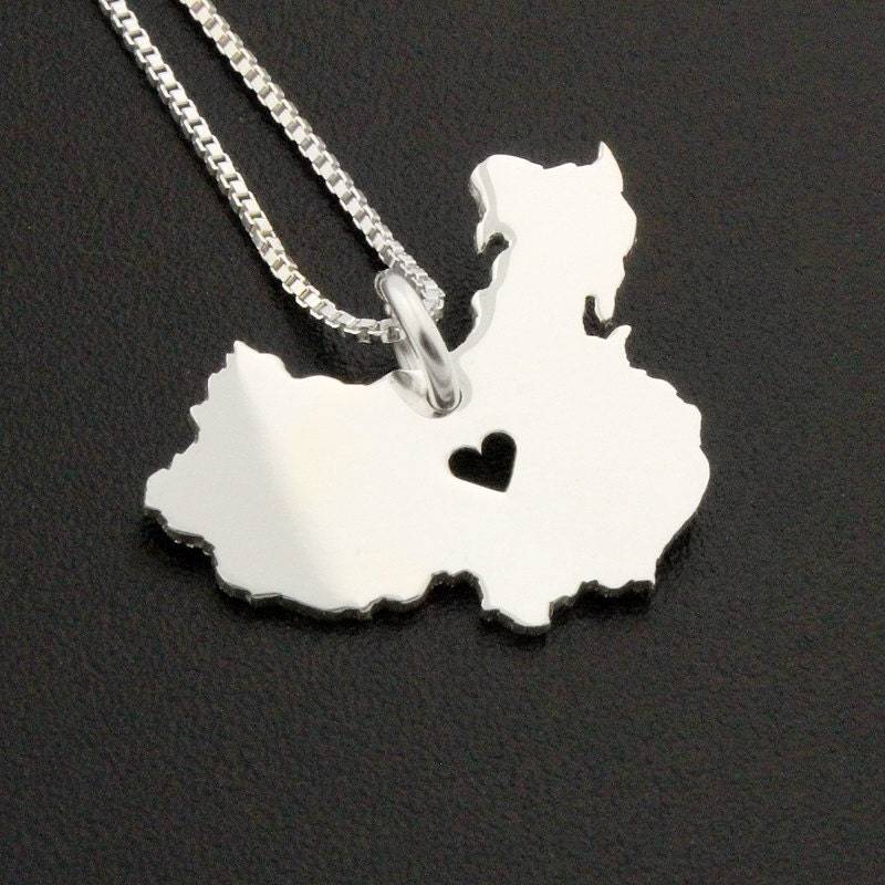 China Halskette Sterling Silber Personalisiert I Love Mit Herz Kommt Box Style Kette - Country Charm Geschenk China Halskette Sterling Silber Personalisiert I Love Mit Herz Kommt Box Style Kette - Country Charm Geschenk von Silversmith925