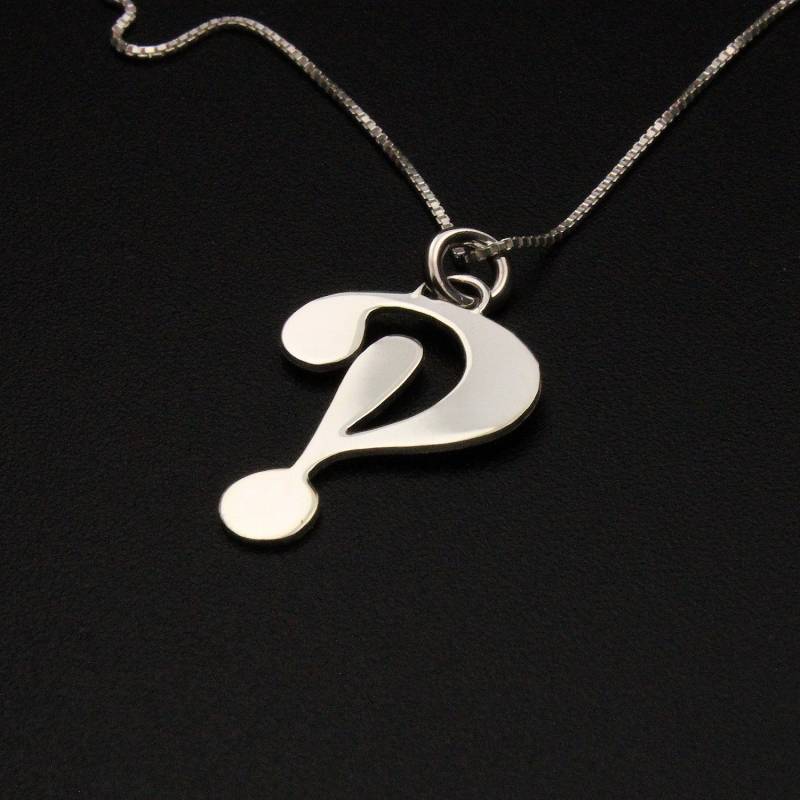 Fragezeichen Und Ausrufezeichen Halskette Sterling Silber Anhänger Mit Box-Kette Aus Silber Fragezeichen Und Ausrufezeichen Halskette Sterling Silber Anhänger Mit Box-Kette Aus Silber von Silversmith925