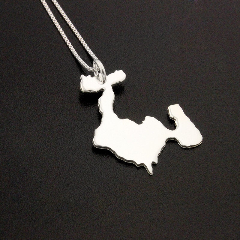 Freese Island Maine Halskette Sterling Silber Kommt Mit Box Stil Kette von Silversmith925