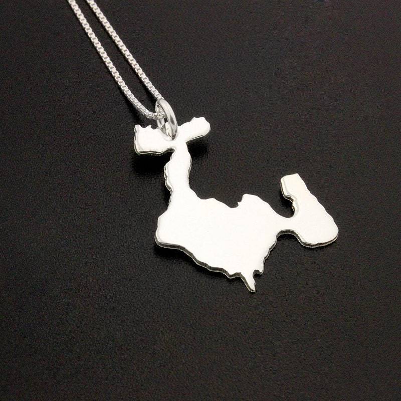 Freese Island Maine Halskette Sterling Silber Kommt Mit Box Stil Kette von Silversmith925