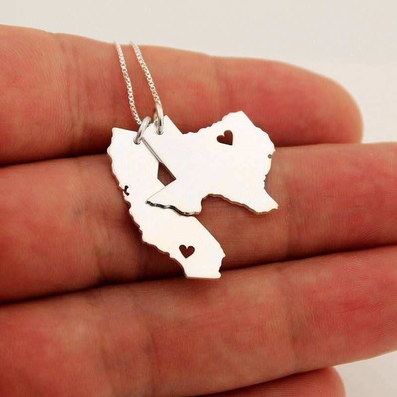 Jede Two State Halskette Mit Herzausschnitt Kommt Dem Box-Stil Kette Personalisierte 2 Zustand 1 Anhänger Beste Geschenk Valentinstag Jede Two State Halskette Mit Herzausschnitt Kommt Dem Box-Stil Kette Personalisierte 2 Zustand 1 Anhänger Beste Geschenk Valentinstag von Silversmith925