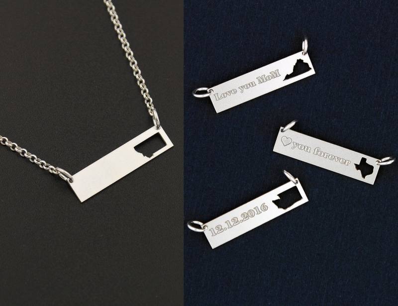 Montana Bar Halskette Personalisieren Mit Benutzerdefinierten Namen Gravur Bestes Geschenk Geburtstagsgeschenk Montana Bar Halskette Personalisieren Mit Benutzerdefinierten Namen Gravur Bestes Geschenk Geburtstagsgeschenk von Silversmith925