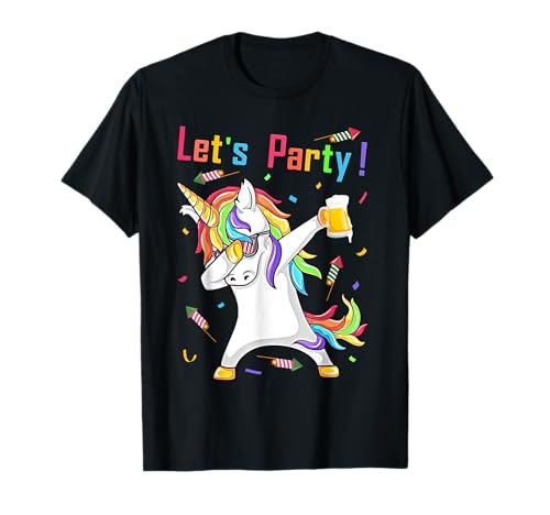 Einhorn Silvester Outfit Damen Herren Neujahr 2024 Party T-Shirt von Silvester Party Outfit Einhorn Silvesterparty 2024