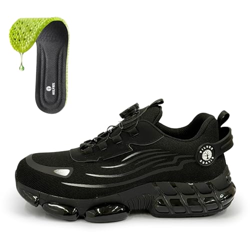 Silvex Cloudwalk – Die Besten Arbeitsschuhe Herren Schutz – Stilvolle Sneaker Herren Und Robuste Sicherheitsschuhe Herren Für Jede Arbeit - Carbon Black Silvex Cloudwalk – Die Besten Arbeitsschuhe Herren Schutz – Stilvolle Sneaker Herren Und Robuste Sicherheitsschuhe Herren Für Jede Arbeit - Carbon Black von Silvex