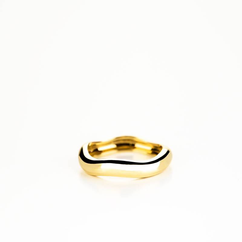 Ehering Aus 750Er Gold, Unisex, Verlobungsring Mit Origineller Form, Hergestellt in Italien. Valentinsgeschenk von SilviaGagliardini