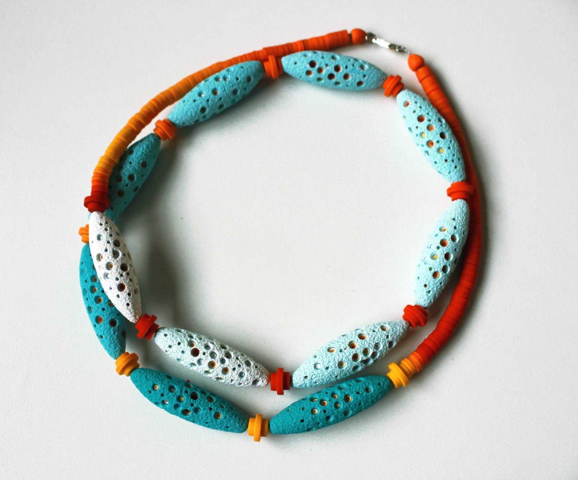 Fimo Halskette Sommerhimmel von SilviaOrtizDeLaTorre