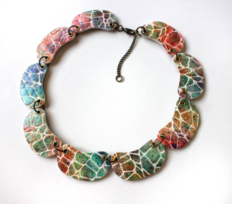Polymer Clay Handgemachte Halskette Ooak von SilviaOrtizDeLaTorre