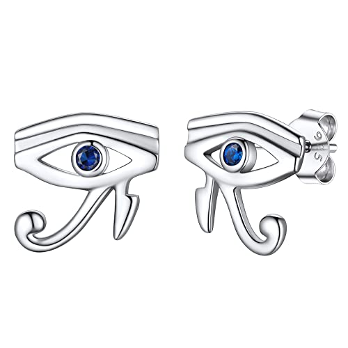 Silvora Ohrringe Damen Herren S925 Silber Auge des Horus Ohrstecker Gotik Zirkonia Horus Auge Ohrringe Mode Ohrstecker Schmuck Geschenke für Männer Mädchen Silvora Ohrringe Damen Herren S925 Silber Auge des Horus Ohrstecker Gotik Zirkonia Horus Auge Ohrringe Mode Ohrstecker Schmuck Geschenke für Männer Mädchen von Silvora