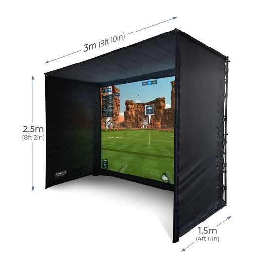 Sim Space Golf Enclosure 3.6 x 2.5 1.5 Mtr Sonstige von Sim Space