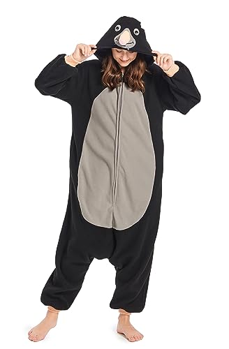 SimZoo Erwachsene Tier Schlafanzug Unisex Cosplay Animal Onesie Pyjamas für Karneval Halloween Party Kigurumi Jumpsuit von SimZoo
