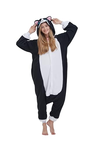 SimZoo Tier-Einteiler-Pyjama für Erwachsene, Einhorn-KostüM-NachtwäSche für Herren und Damen, Einteilige Unisex-Hauskleidung von SimZoo