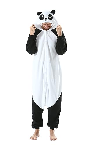 SimZoo Tier-Einteiler-Pyjama für Erwachsene, Herren und Damen, Panda-Cosplay-KostüM, NachtwäSche, Einteilige Unisex-Hauskleidung von SimZoo