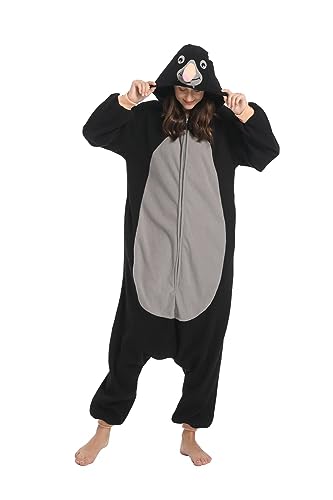 SimZoo Tier-Einteiler-Pyjama für Erwachsene, MOL Herren-und Damen-Tier-Cosplay-Kostüm-Nachtwäsche, Einteilige Unisex-Hauskleidung von SimZoo