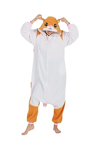 SimZoo Tier-Einteiler-Pyjama für Erwachsene, Tier-Cosplay-Kostüm-Nachtwäsche für Männer und Frauen, Unisex-Einteiler für zu Hause Medium von SimZoo