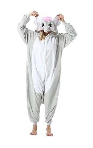 SimZoo Tier-Einteiler-Pyjama für Erwachsene, Tier-Cosplay-Kostüm-Nachtwäsche für Männer und Frauen, Unisex-Einteiler für zu Hause X-Large von SimZoo