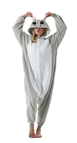 SimZoo Unisex Onesies Tiere Kostüm Pyjamas Karneval Cosplay Erwachsene Nachtwäsche Halloween Schlafanzug von SimZoo