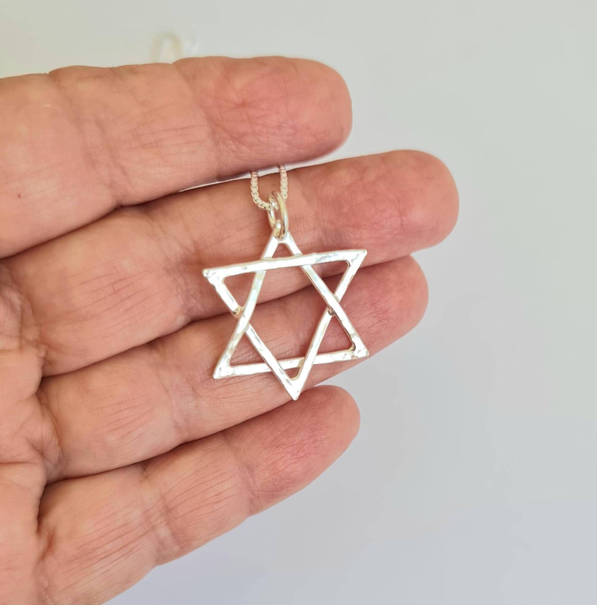Davidstern Halskette - Herren Magen David Bar Mitzwa Schmuck Jejuda Für Ihn Heiliges Land Geschenk Religion Davidstern Halskette - Herren Magen David Bar Mitzwa Schmuck Jejuda Für Ihn Heiliges Land Geschenk Religion von SimaGamlielJewelry