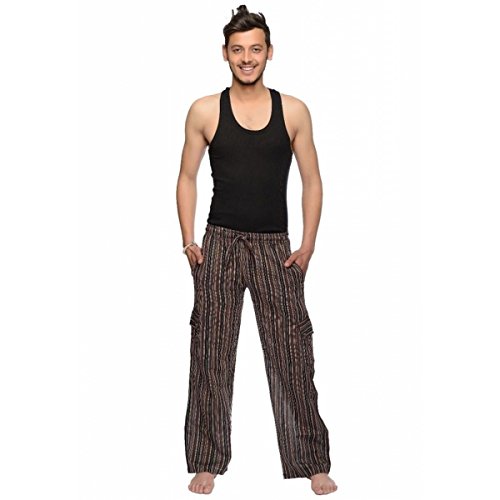 Simandra Haremshose Freizeithose Fischerhose Fitness Cargo Hippie Goa Schlupfhose PSY Ethno Sport Happening (Braun, XL) Simandra Haremshose Freizeithose Fischerhose Fitness Cargo Hippie Goa Schlupfhose PSY Ethno Sport Happening (Braun, XL) von Simandra