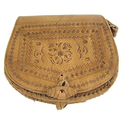 Ledertasche Handtasche Umhängetasche Schultertasche Aktentasche Tragetasche Leder Tasche Oval Farbe Hellbraun von Simandra