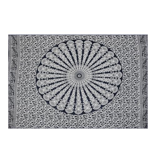 Sarong Pareo Wickelrock Wickeltuch Strandtuch Handtuch Stola Tuch Schal Badebekleidung 140x120 cm (Schwarz) von Simandra