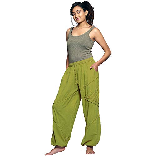 Simandra Freizeithose Triangle - Schlupfhose für Yoga & Fitness Damen Farbe Lemon, Größe M von Simandra