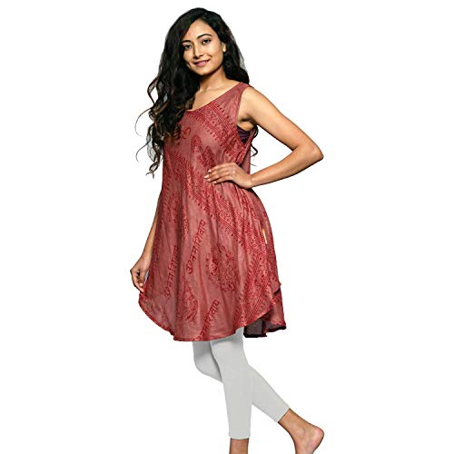 Simandra Kleid Om - leichtes Sommerkleid - ärmelloses Ethno Kleid aus feiner Baumwolle von Simandra