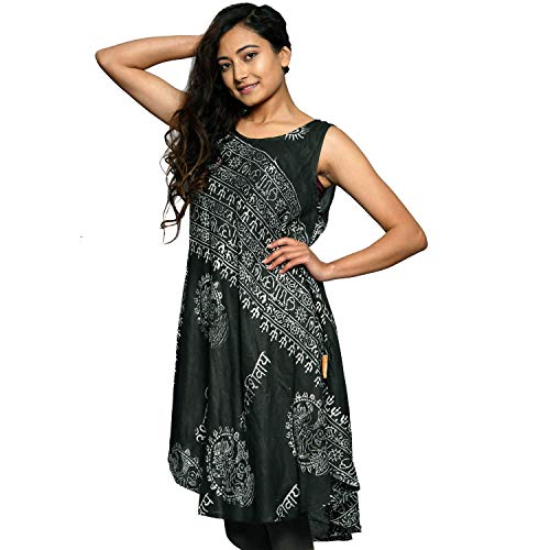 Simandra Kleid Om - leichtes Sommerkleid - ärmelloses Ethno Kleid aus feiner Baumwolle von Simandra