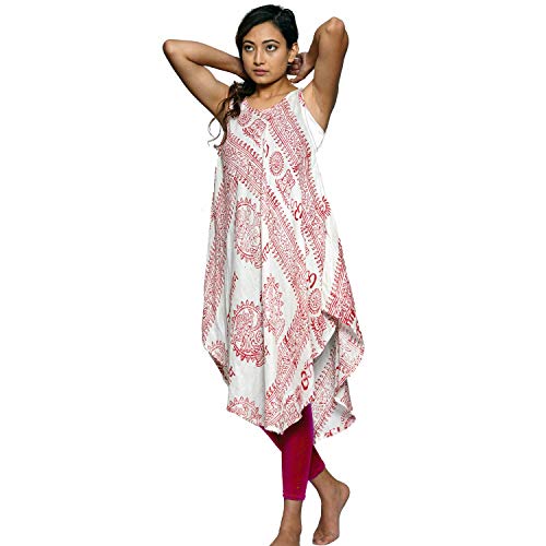 Simandra Kleid Om - leichtes Sommerkleid - ärmelloses Ethno Kleid aus feiner Baumwolle von Simandra