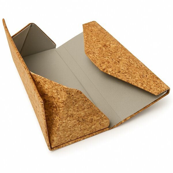 Simaru Brillenetui aus Kork, faltbare Brillen Box von Simaru