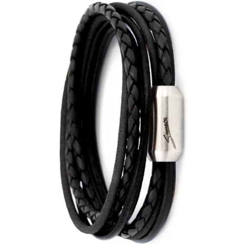 Simaru Echtleder- /Wickelarmband für Damen & Herren mit Magnetverschluss von Simaru