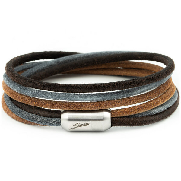 Simaru Echtleder-/Wickelarmband für Damen & Herren mit Magnetverschluss von Simaru