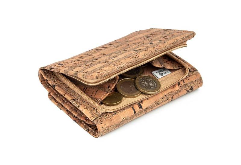 Simaru Geldbörse REYNA, Portmonee für Damen aus Kork & vegan & RFID-Schutz & wasserabweisend von Simaru