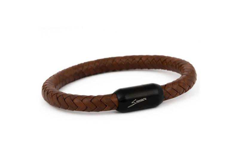 Simaru Lederarmband Made in Germany Leder Armband Herren (Echtes Leder, Handgefertigt, perfektes Schmuck Geschenk), Premium Wickelarmband echtes Leder von Simaru