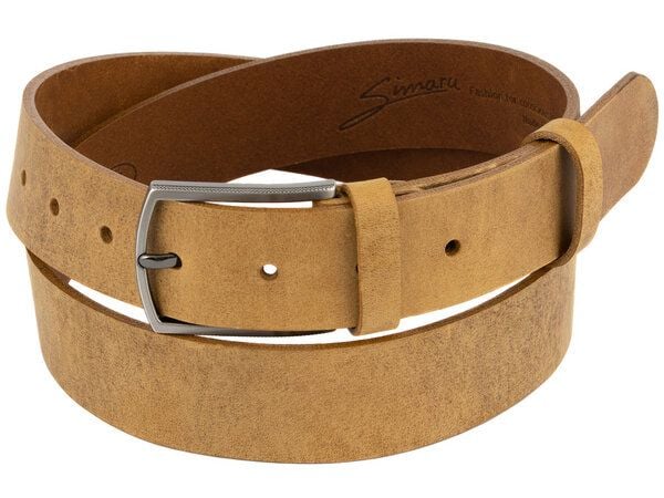 Simaru Ledergürtel Marseille Used-Look, Leder pflanzlich gegerbt von Simaru