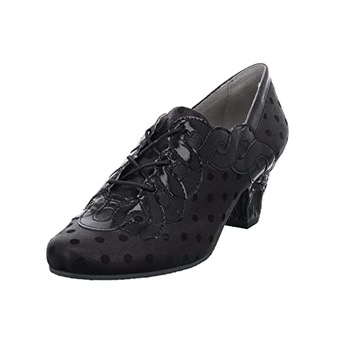 Simen Damen Pumps Schuhe Schnürpumps Lederkombination Elegant Klassisch Uni Damen Schuhe von Simen