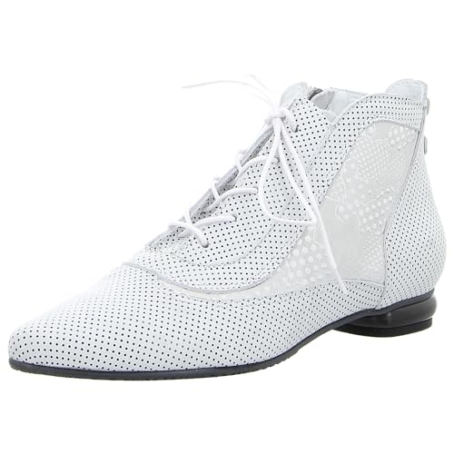 Simen Damen Stiefeletten Weiss schwarz Gr. 38 von Simen