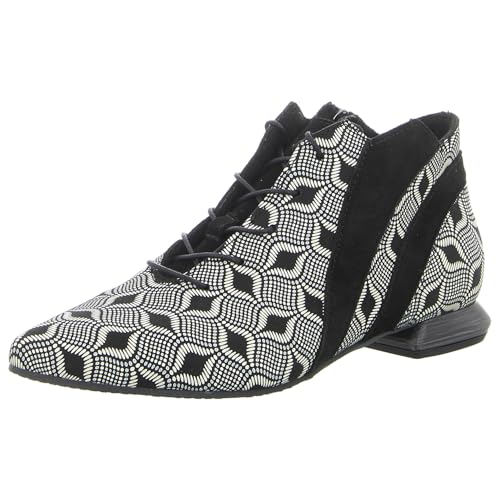 Simen Damen Stiefeletten beige-schwarz Gr. 41 von Simen