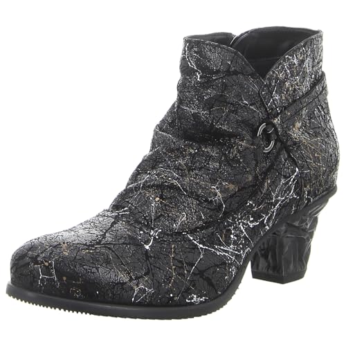 Simen Damen Stiefeletten schwarz-Gold Gr. 38 von Simen