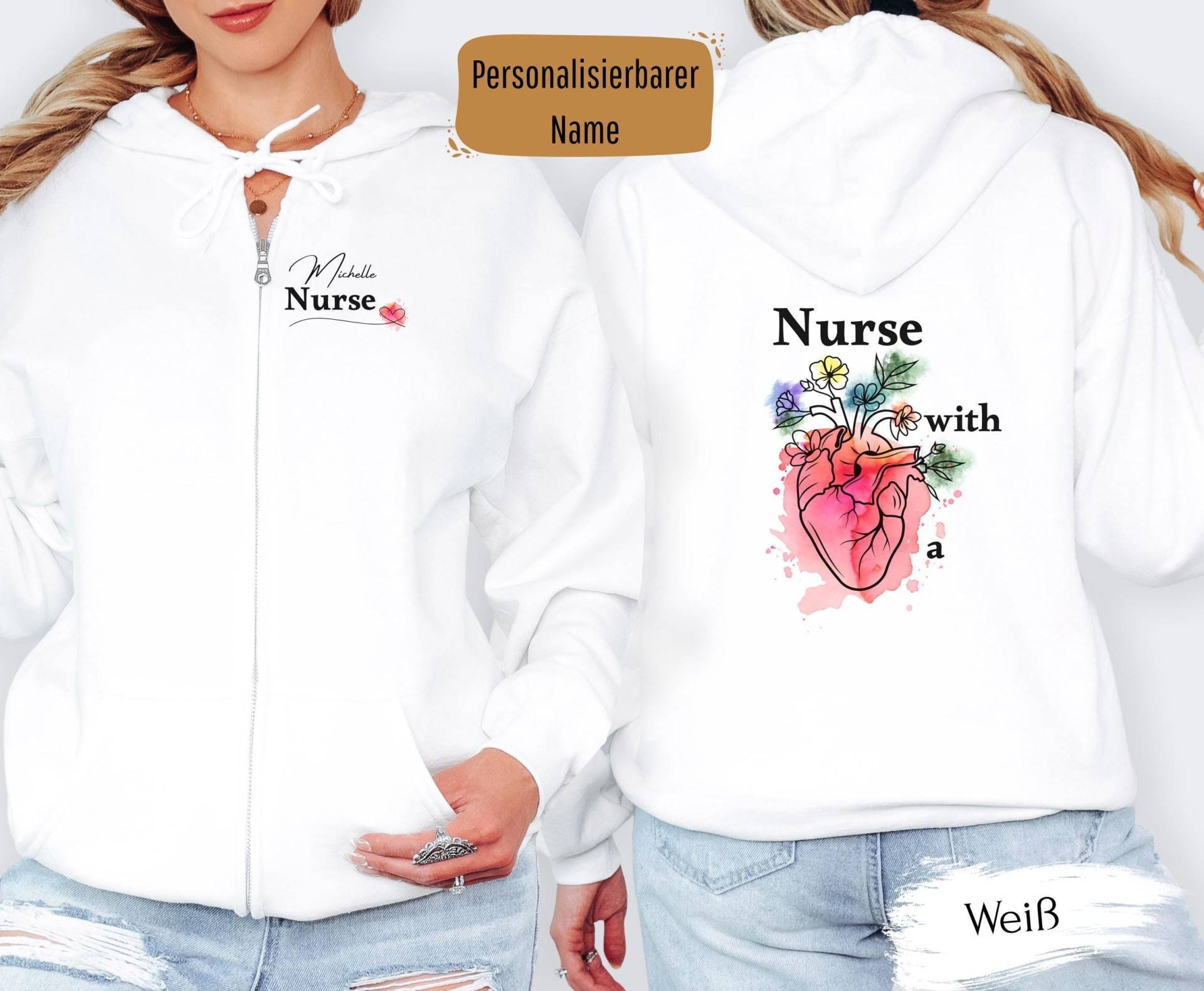 Personalisierte Jacke Pflege Mit Herz Kollegin Pflegeschulung Geschenk Für Sie Pflegerin Freundin Weihnachten Personalisierte Jacke Pflege Mit Herz Kollegin Pflegeschulung Geschenk Für Sie Pflegerin Freundin Weihnachten von SimmiDesignShop