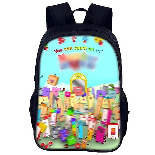 Simmpu Number Kinderrucksäcke Jungen Number Rucksack Kinderrucksacke Schultaschen Tasche Mädchen Jungen Schultasche Schulrucksack Schreibwaren Tasche Cartoon Tasche Mode Accessoire für Studente von Simmpu