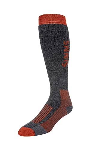 Simms Merino Midweight OTC Socke Carbon Gr. XL, carbon von Simms