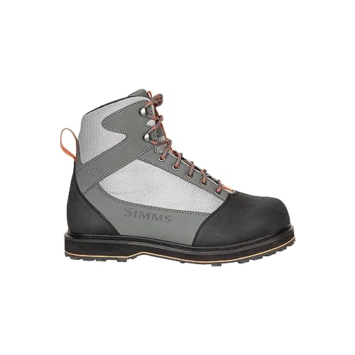 Simms Tributary Watstiefel mit Gummisohle für Damen und Herren, robuste Angelschuhe mit Knöchelunterstützung und Traktionskontrolle, Striker Grey, 42 EU Simms Tributary Watstiefel mit Gummisohle für Damen und Herren, robuste Angelschuhe mit Knöchelunterstützung und Traktionskontrolle, Striker Grey, 42 EU von Simms