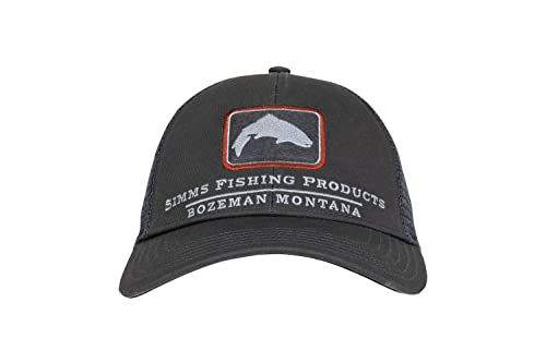 Simms Trout Icon Trucker Hat - Snapback Baseball Cap mit Forellenfisch von Simms