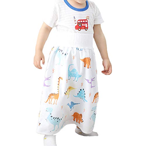 Simoda Baby windelrock Shorts,2 in 1 wasserdicht und saugfähige Shorts,Trainingsrock,Kinderwindelrock Shorts,auslaufsicher, hohe Taille,Bauchschutz,für 0-8 Jahre Kinder (#2, L) von Simoda